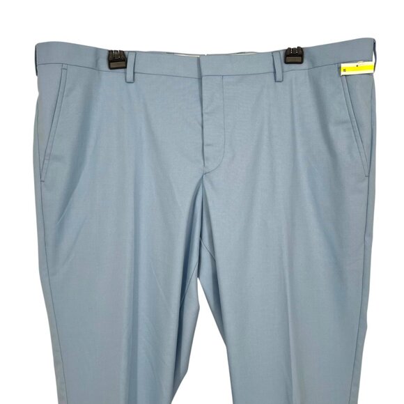 Nordstrom Rack Extra Trim Fit Light Blue Dress Pants Waist 40 NWOT - Picture 3 of 11